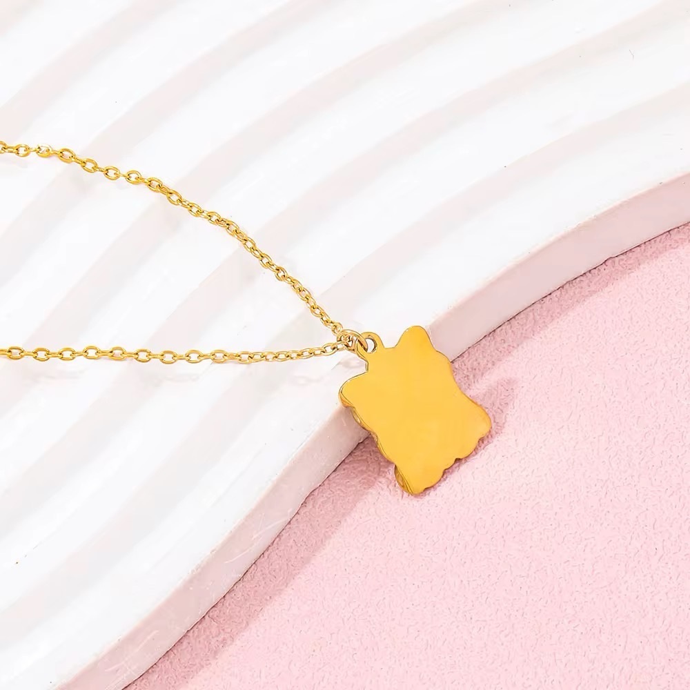 18K Gold Plated Pearl Pendant Necklace - Picture 4 of 7